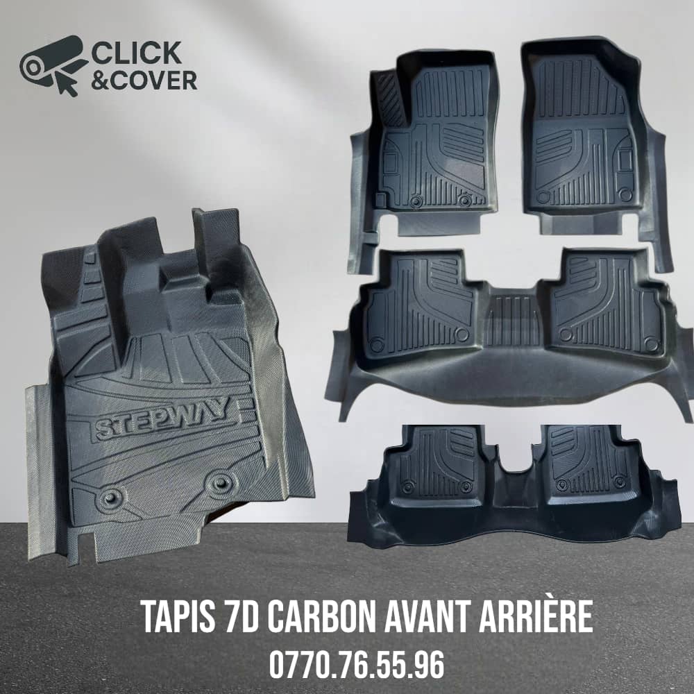 Tapis carbon 7D avant arriere (yghati les entrées)