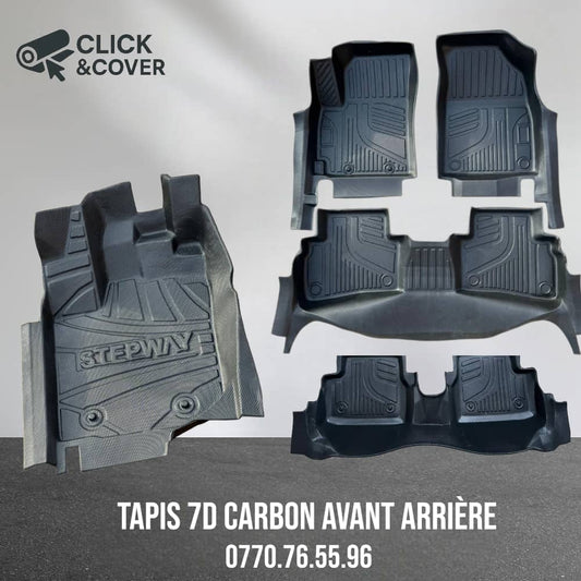 Tapis carbon 7D avant arriere (carbonix)